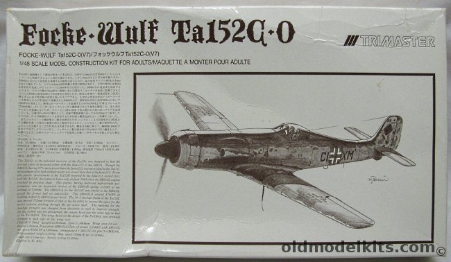 Trimaster 1/48 Focke-Wulf Ta-152C-0 - Luftwaffe V7 W.Nr. 11007  CI+XM  Sorau Germany Feb. 1945, MAZ6800 plastic model kit